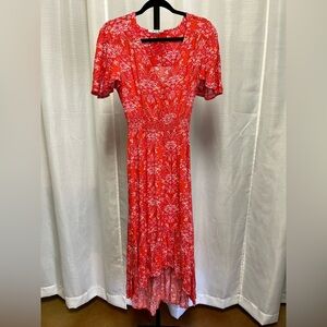 Abel The Label Strawberry Kisses Maxi Dress | size XS